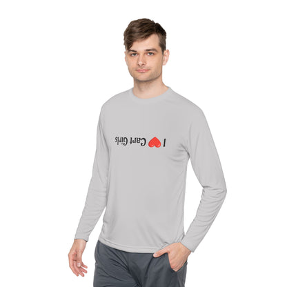 I Heart Cart Girls Unisex Lightweight Long Sleeve Tee - Perfect Gift for Golfers