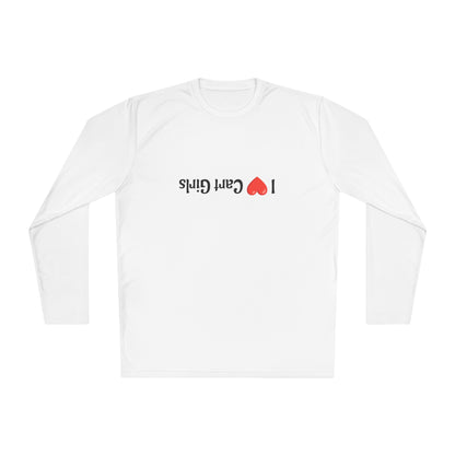 I Heart Cart Girls Unisex Lightweight Long Sleeve Tee - Perfect Gift for Golfers
