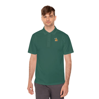 Men's Sport Polo Shirt with "Fun Duck" - Perfect for Outdoor Activities, Golf, and Casual Events