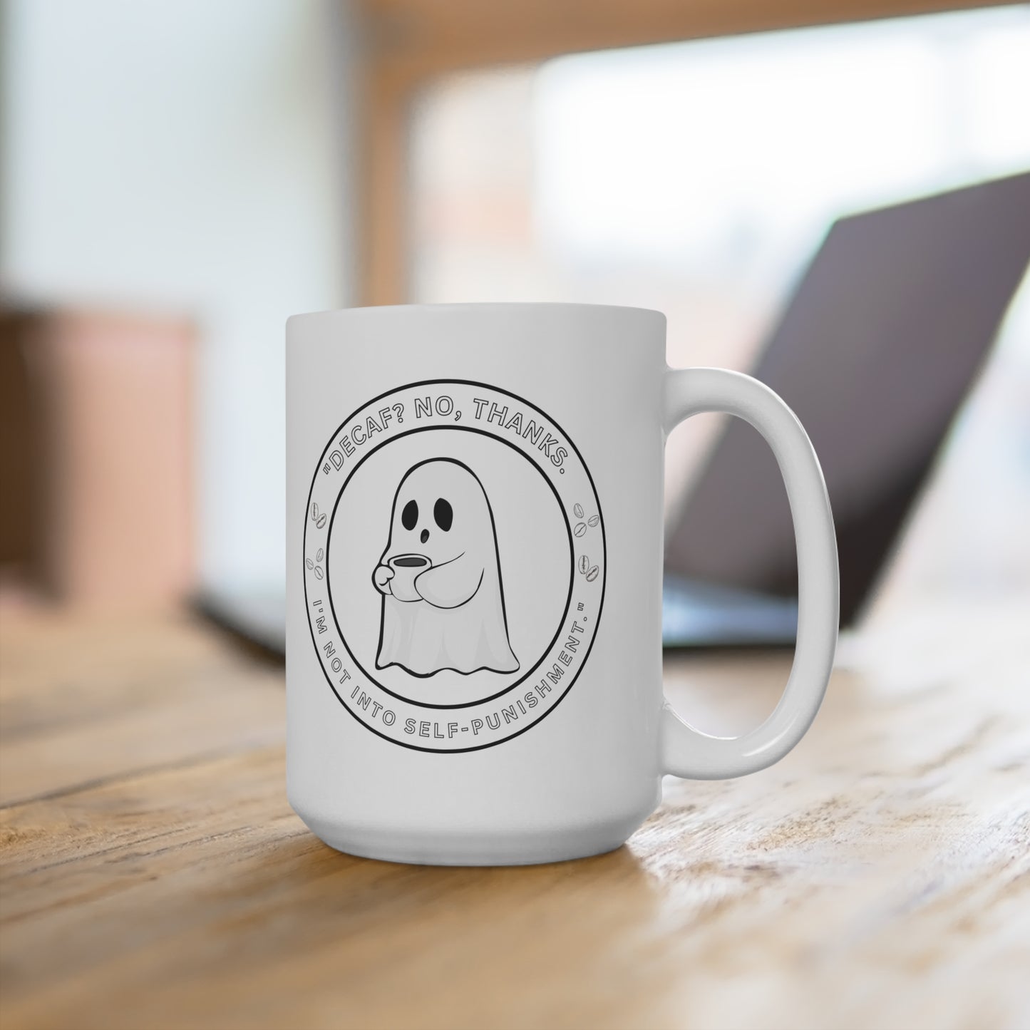 Funny Ghost Coffee Mug – 15oz