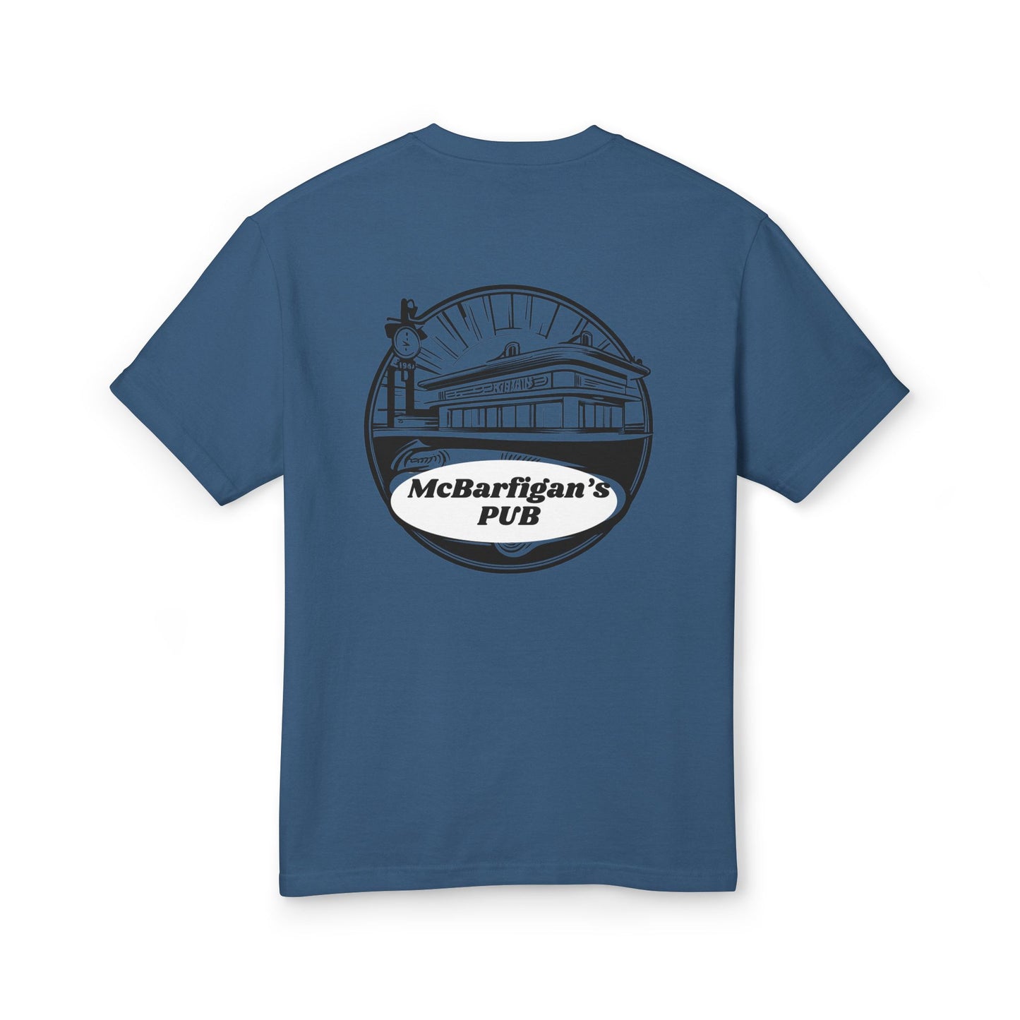 McBarfigan's Pub Heavyweight Cotton Tee - Unisex Vintage Style T-Shirt