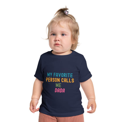 Baby Short Sleeve T-Shirt- "Dada"