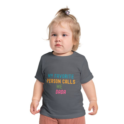 Baby Short Sleeve T-Shirt- "Dada"