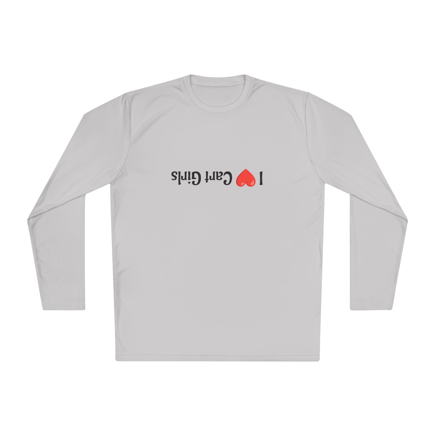 I Heart Cart Girls Unisex Lightweight Long Sleeve Tee - Perfect Gift for Golfers