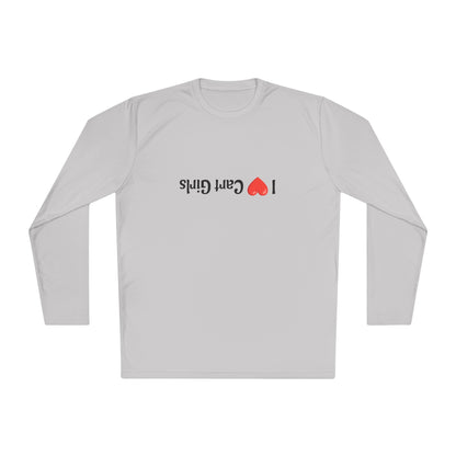 I Heart Cart Girls Unisex Lightweight Long Sleeve Tee - Perfect Gift for Golfers