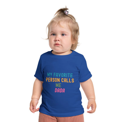 Baby Short Sleeve T-Shirt- "Dada"