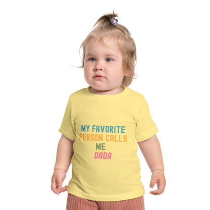 Baby Short Sleeve T-Shirt- "Dada"