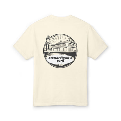 McBarfigan's Pub Heavyweight Cotton Tee - Unisex Vintage Style T-Shirt